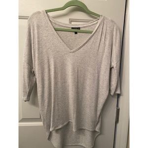 Gray 3/4 Sleeve Sweater